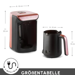 Karaca Hatır Koz Milky Türkische Kaffeemaschine Rose