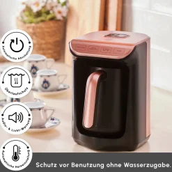 Karaca Hatır Koz Milky Türkische Kaffeemaschine Rose