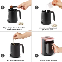 Karaca Hatır Koz Milky Türkische Kaffeemaschine Rose