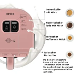 Karaca Hatır Koz Milky Türkische Kaffeemaschine Rose