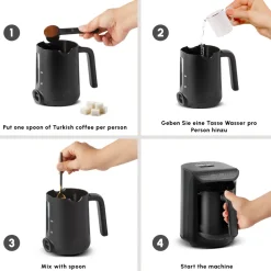 Karaca Hatır Koz Milky Türkische Kaffeemaschine Weiß