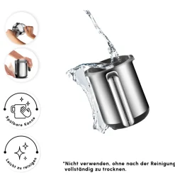 Karaca Hatır Neo Inox türkische Kaffeemaschine mit Edelstahl-Kanne