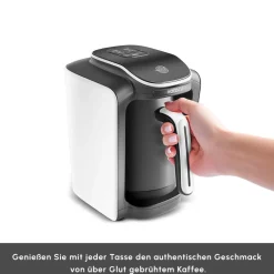 Karaca Hatır Neo Türkische Kaffeemaschine mit Milch – Porcelain White