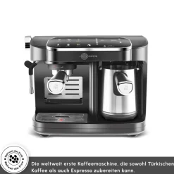 Karaca Hatır Perfetto Espresso und Türkischer Kaffee Maschine INOX