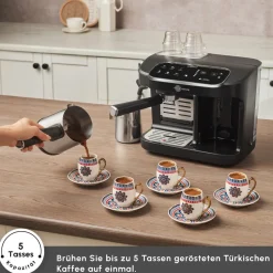 Karaca Hatır Perfetto Espresso und Türkischer Kaffee Maschine INOX