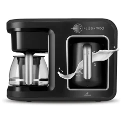Karaca Hatır Plus Mod 5 in 1 Essential Kaffeemaschine Schwarz Chrom, 1385W