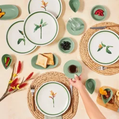 Karaca Herby 26-teiliges Frühstücksset und Servierschalen für 6 Personen