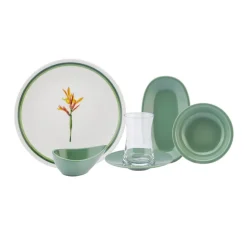 Karaca Herby 26-teiliges Frühstücksset und Servierschalen für 6 Personen