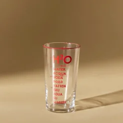Karaca H2O Rotes Erfrischungsgetränkglas, 570 Ml
