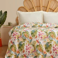 Karaca Home Alva Einzelne Wohndecke Doppel Grün aus 100 % Baumwolle PP