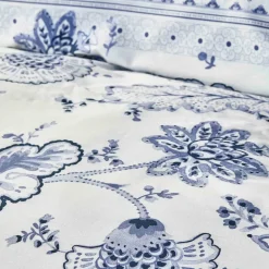 Karaca Home Amar Blau 100% Baumwolle Double Pique Set