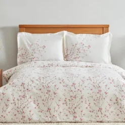 Karaca Home Annata Lachs 100% Baumwolle Doppel-Bettbezug Set