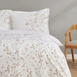 Karaca Home Annata Lachs 100% Baumwolle Doppel-Bettbezug Set