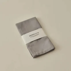 Karaca Home Belle Saum 2-teiliges Stoffserviette Grau