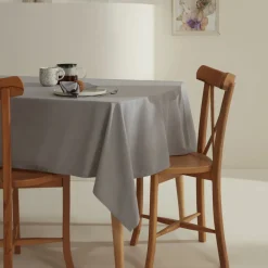 Karaca Home Belle Saum Tischdecke Grau