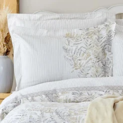 Karaca Home Bled Grau 100 % Baumwolle Doppel-Bettbezug-Set