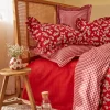 Karaca Home Carlo 100% Baumwolle Einzel Bettbezug Set Rot