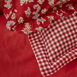 Karaca Home Carlo Doppel Bettbezug Set, 100% Baumwolle, Rot