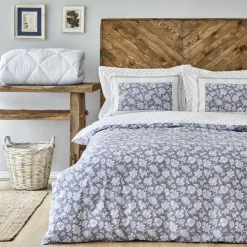 Karaca Home Celerina Blau 100% Baumwolle Einzel Bettbezug Set