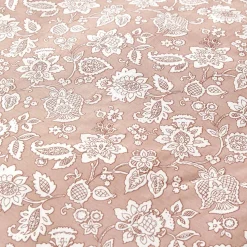 Karaca Home Celerina Doppel Bettwäscheset 100% Baumwolle Rosa 200x220 Cm