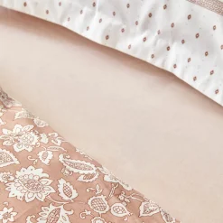 Karaca Home Celerina Doppel Bettwäscheset 100% Baumwolle Rosa 200x220 Cm