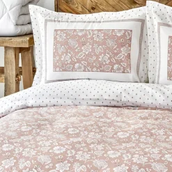 Karaca Home Celerina Rosa 100% Baumwolle Einzel Bettbezug Set