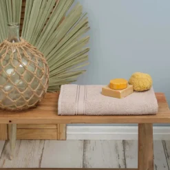 Karaca Home Daily Soft Beige 100% Baumwolle Handtuch 70x140 cm
