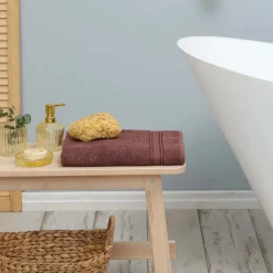 Karaca Home Daily Soft Braun 100% Baumwolle Handtuch 70x140 cm