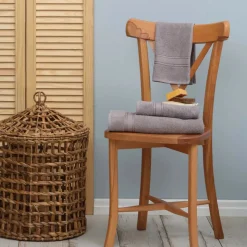 Karaca Home Daily Soft Gray 100% Baumwolle Handtuch 50x90 cm