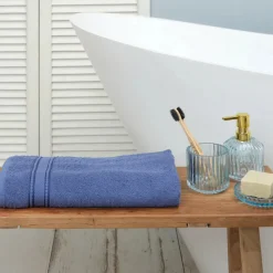Karaca Home Daily Soft Indigo 100% Baumwolle Handtuch 70x140 cm