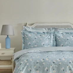 Karaca Home Daisy 100% Baumwolle Einzeln Bettbezug Set, Mint