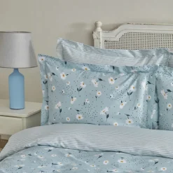 Karaca Home Daisy 100% Baumwolle Einzeln Bettbezug Set, Mint