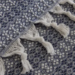 Karaca Home Destina Marineblau Bettdecke für zwei Personen