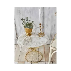 Karaca Home Dolores Gold 15 Stück besticktes Wohnzimmerset