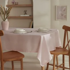 Karaca Home Elizabeth Tischdecke Puderrosa, 140 x 200 cm