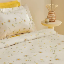 Karaca Home Emma 100% Baumwolle Doppelbett-Pike-Set Gelb