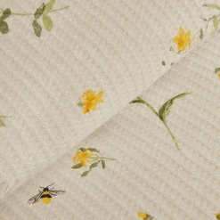 Karaca Home Emma 100% Baumwolle Doppelbett-Pike-Set Gelb