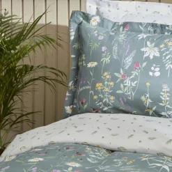 Karaca Home Evergreen Doppeltes Bettbezugsset, Grün