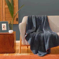 Karaca Home Faye Indigo Wurfdecke 115x160 cm