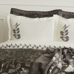 Karaca Home Gardenia 8-teiliges Hochzeitsset Anthrazit