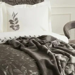 Karaca Home Gardenia 8-teiliges Hochzeitsset Anthrazit