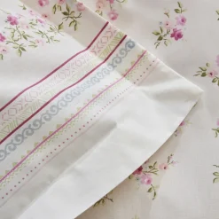 Karaca Home Glen Baumwolle Einzel Bettdeckenbezug Set Rosa