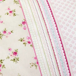 Karaca Home Glen Doppel Bettbezug Set, 100% Baumwolle, Rosa