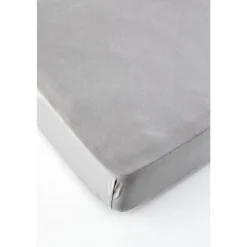 Karaca Home Jersey Fitted Bettlaken Grau (140x200 cm) Öko-Tex Zertifiziert