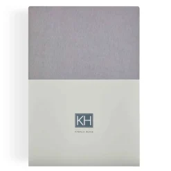 Karaca Home Jersey Fitted Bed Sheet Grey 200x200 cm + 30 cm Öko-Tex Zertifiziert