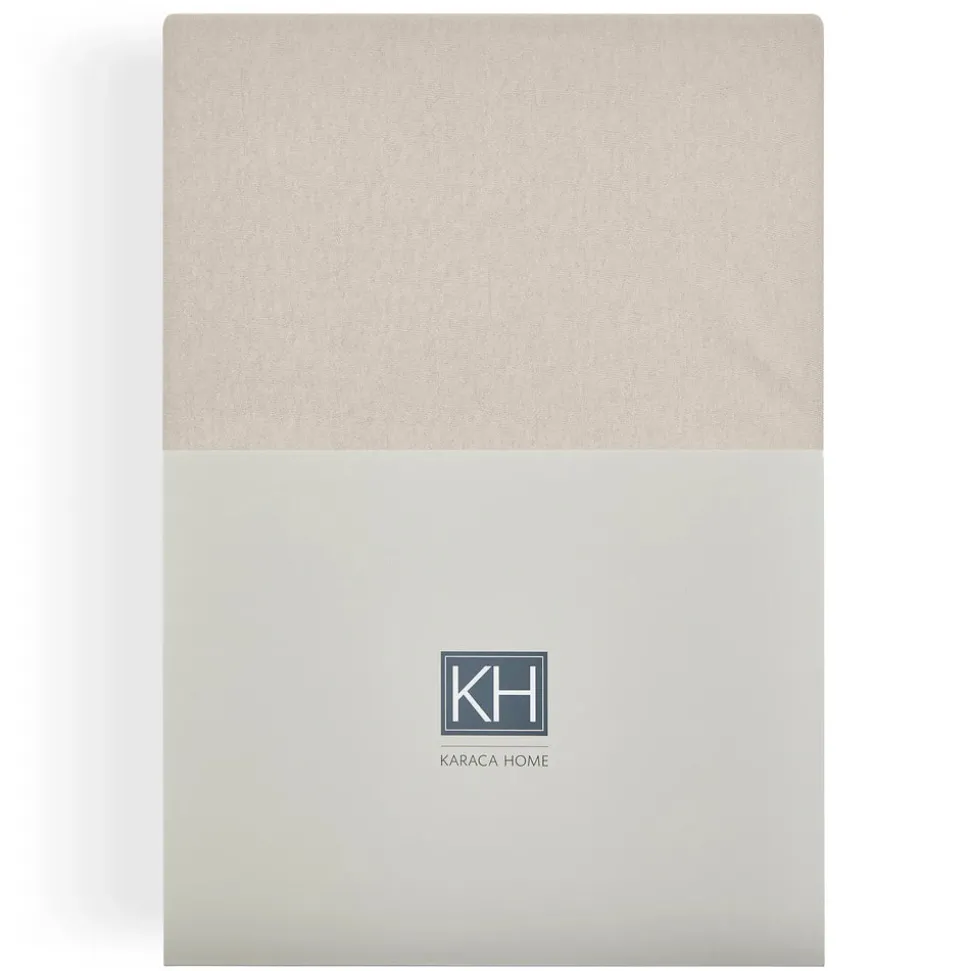 Karaca Home Jersey Fitted Bed Sheet 120x200 cm + 30 cm Öko-Tex Zertifiziert