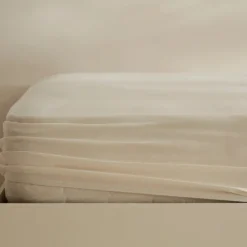 Karaca Home Jersey Spannbettlaken, 180x200+30 cm, Creme