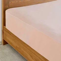 Karaca Home Jersey Spannbettlaken Salmon Pink 90x200 cm + 30 cm- Öko-Tex zertifiziert