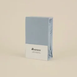 Karaca Home Jersey Spannbettlaken, 100x200+30cm, Blau