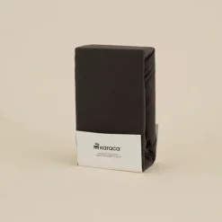 Karaca Home Jersey Spannbettlaken, 140x200+30 cm, Anthrazit